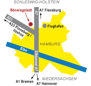 Anfahrt Mohr Werkzeugbau Hamburgkarte